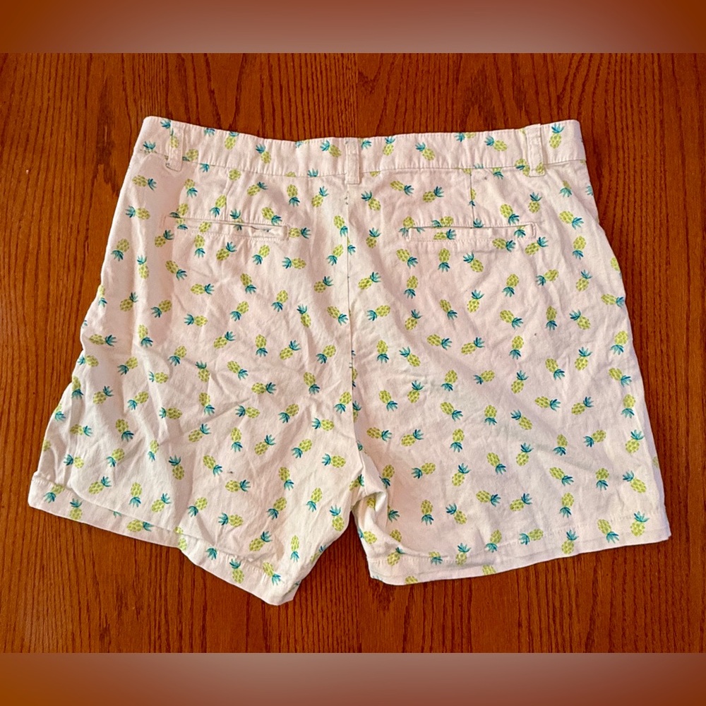 Women’s Caribbean Joe Pineapple Print Shorts - Size 14 - Picture 5 of 7